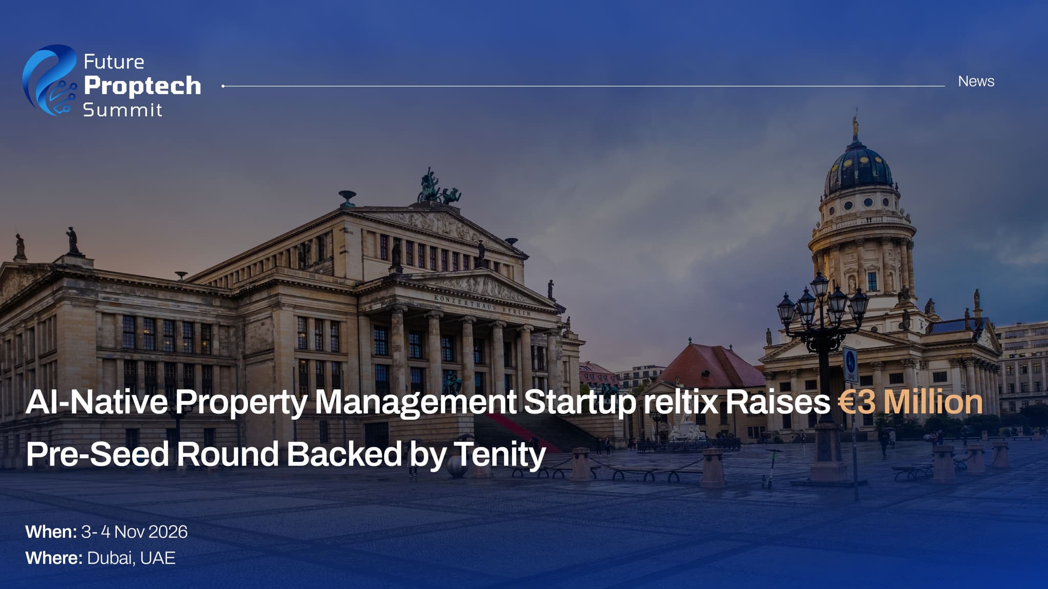 AI-Native Property Management Startup reltix Raises €3 Million Pre-Seed Round Backed by Tenity