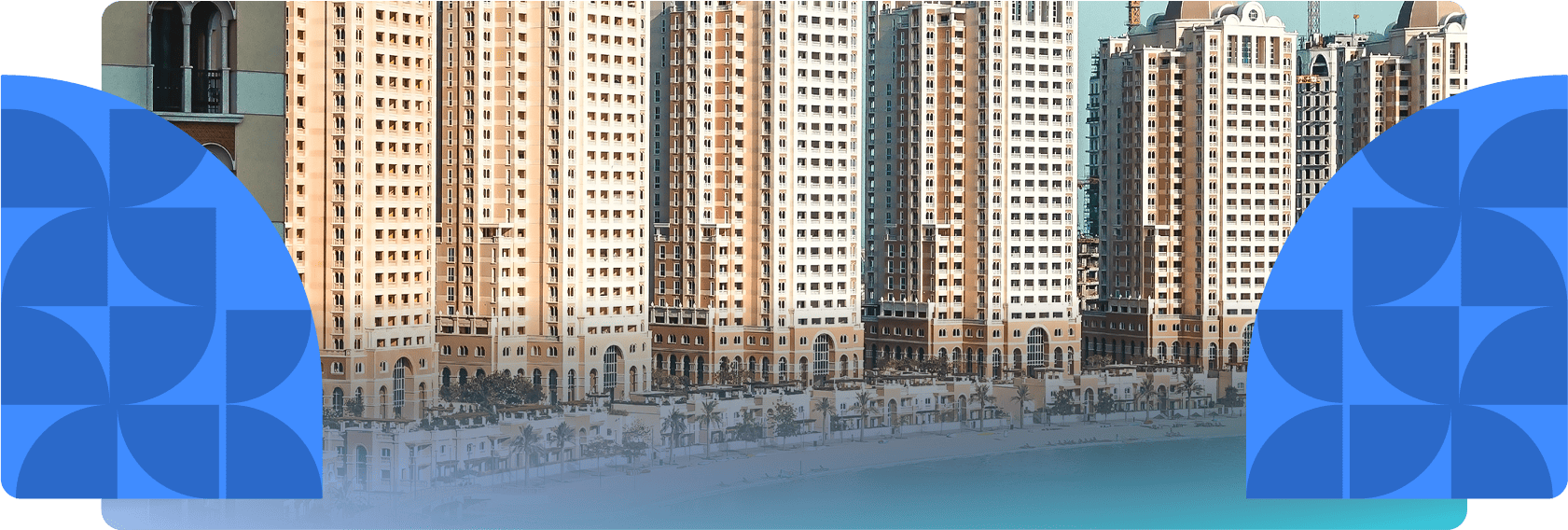 Modern city buildings